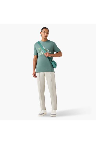 Kappa Kappa Panelled Track Pants with Drawstring Closure and Pockets