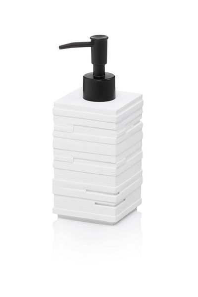 Kela Posidon soap dispenser white polyresin 350 ml
