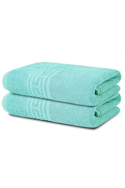 Modis Set of 2 Premium Quality Cotton Bath Towels, Modis, 50X90 cm, Azure