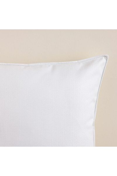 Danube Home Meadow Cushion Cover Set of 2 - White - 45x45 cm | Polyester Couch Pillow Cover
