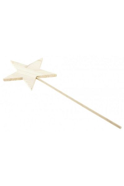 daço Daco Wooden Star Star Wand, 14x39.5 cm, Color Natur