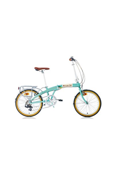 Bianchi Bıanchı Foldıng Vıntage Katlanır Bisiklet 285h 20 Jant 7 Vites Celeste Krem