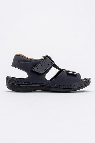CCWAY AYAKKABI Children's Velcro Sandals Dark Blue