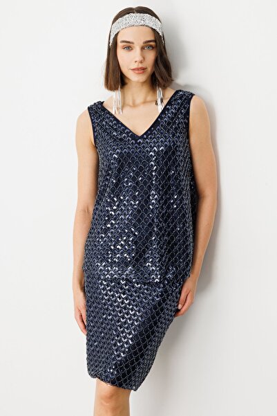 Ekol Ön Arka V Yaka Pullu Bluz