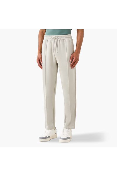 Kappa Kappa Panelled Track Pants with Drawstring Closure and Pockets