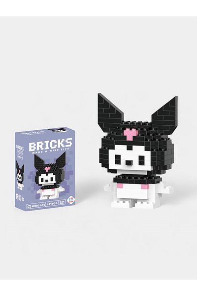 Toum Kuromi Bricks Small Particle 3D Puzzle Lego Desktop Decoration