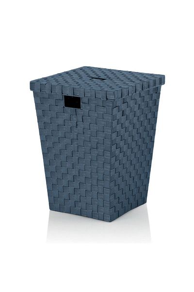Kela Coș de rufe Alvaro PP bandă fibră fum albastru 40.0x40.0x52.0cm