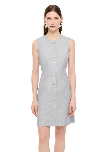 Perspective Dark Gray Tours Slim Fit Mini Dress