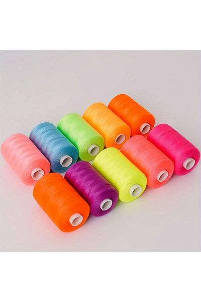 Choice C Color 402 Hand Sewing Thread 1000 Yards Sewing Machine Thread DIY Home Polyester Thread 10 Color .