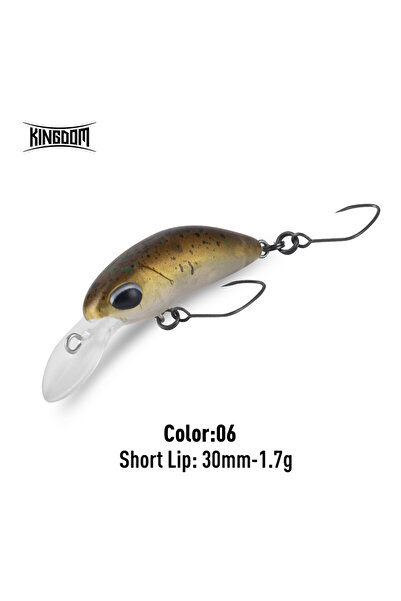 Kingdom طُعم صيد أسماك ميني ميناو من كينجدوم، 30 مم، 1.7 جم، لون 06، 1.7 جم، ...