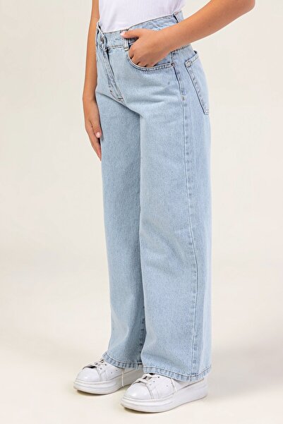 Dmb High Waist Wide Leg Girls Jean Jeans Pants