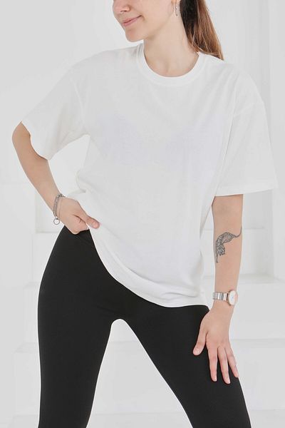 TOFİSA Short Sleeve T-Shirt White - 27346
