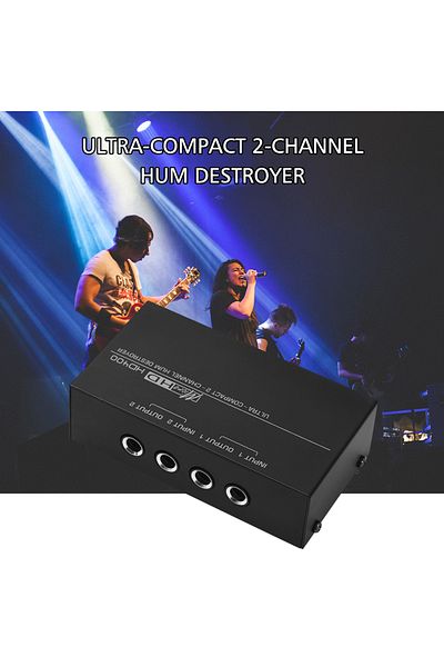 Choice HD400 Ultra-compact Hum Destroyer 2-channel Hum Eliminator Noise Filter with 1/4 Inch TRS Inputs ...