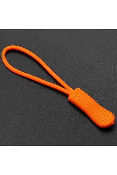 Choice 6CM 10 pcs Orange 10pcs Durable Orange Zipper Pulls - PVC Replacement Tabs for Backpacks, Luggage J