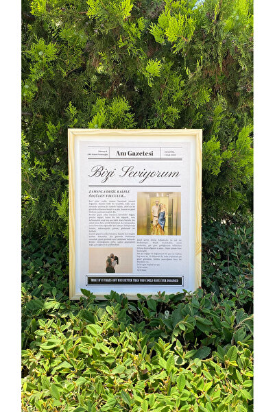 photonom Kişiye Özel Anı Gazetesi - Tablo - Doğum günü hediyesi - Sevgiliye H...