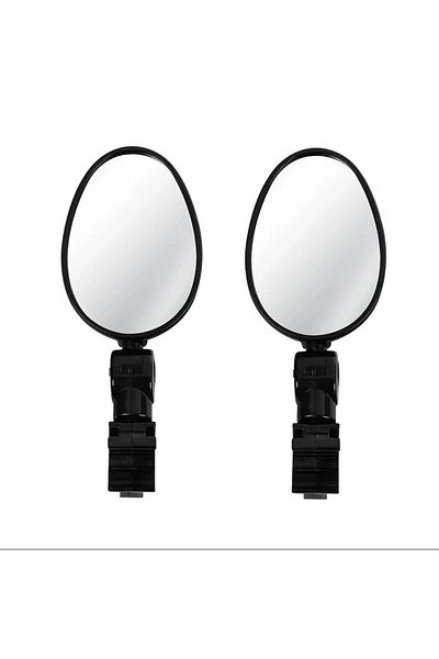 Choice 2PCS Universal Bicycle Rearview Mirror Adjustable Rotate Wide Angle Cycling Handlebar Rear View Mirr