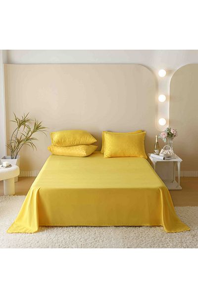 CHIRASO CHIRASO Jacquard & Finet Linen, Sheet 230x250cm, Duvet Cover, 4 Pillowcases
