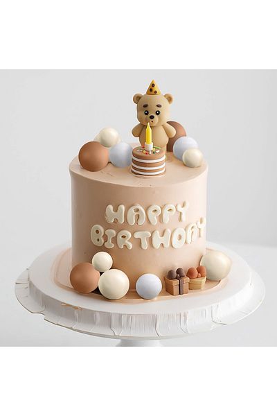 Choice 16pcs Blow Candle Bear Cake Topper Bear Cake Decorations for Party Favors Baby Shower Birthday Cake