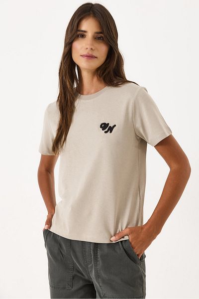 VENA Vn Süzene Embroidered T-Shirt - Gray