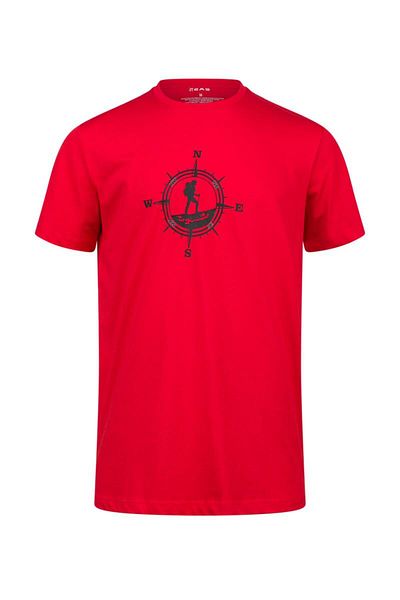 2AS Tricou pentru bărbați cu decolteu cu imprimeu Alex