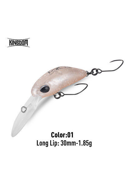 Kingdom طُعم صيد أسماك ميني ميناو من كينجدوم، 30 مم، 1.85 جم، لون 01، 1.7 جم،...
