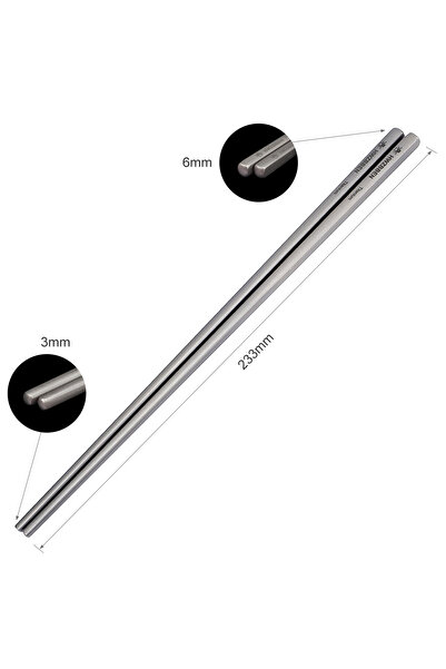 Choice عيدان تناول الطعام للتخييم، عيدان تناول الطعام خفيفة الوزن من التيتاني...