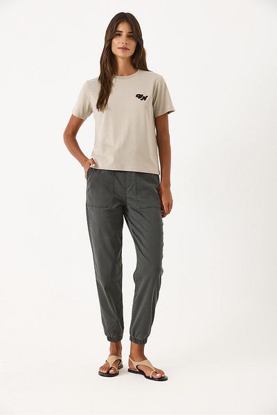VENA Vn Süzene Embroidered T-Shirt - Gray