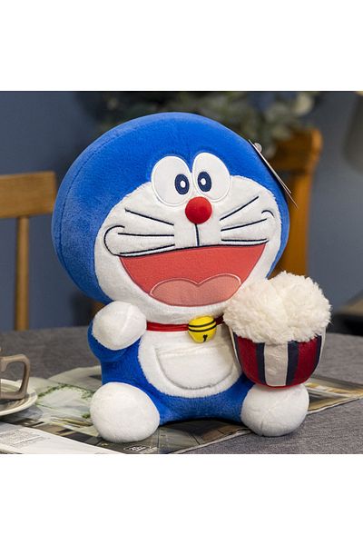 Choice 20cm Popcorn Aoger Doraemon Cake Popcorn Plush Toy Kawaii Japanese Style Dessert Series Plushies Cud