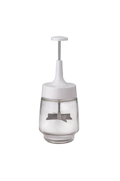 HIC Cups Dishwasher Safe BPA Free Manual Food Chopper White and Clear