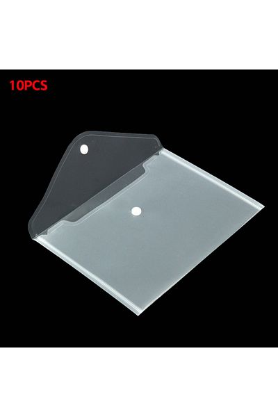 Choice Clear A5 Folder Bag 10Pcs Transparent Plastic Water Resistant File Holder File Paper Office Supplies