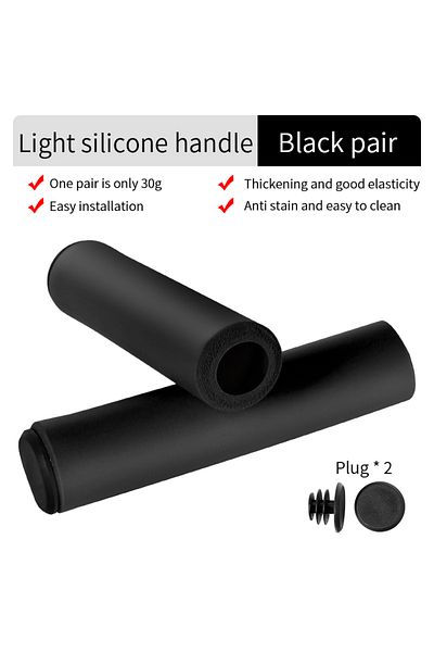 Choice Black ESLNF Shockproof Thick Sponge MTB Grips Comfortable Soft Silicone Road Bicycle Scooter Handleb