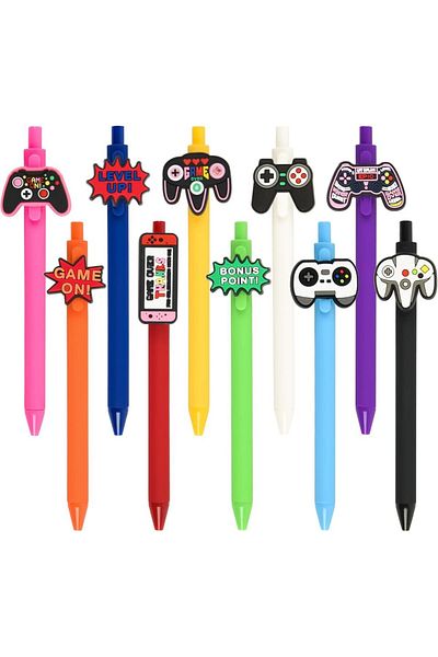 Choice video games 10 Pcs Fun Music Themed Ballpoint Pens with Cute Musical Patterns for Colleagues Team St