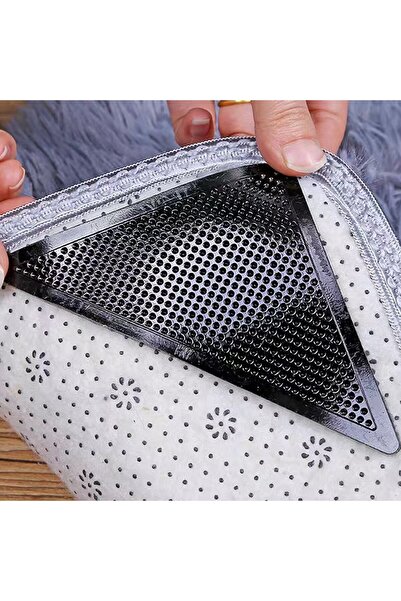 Choice ملصقات مانعة للانزلاق للسجاد قابلة للغسل، مقاس 15 مم، لون أسود، 4 قطع،...