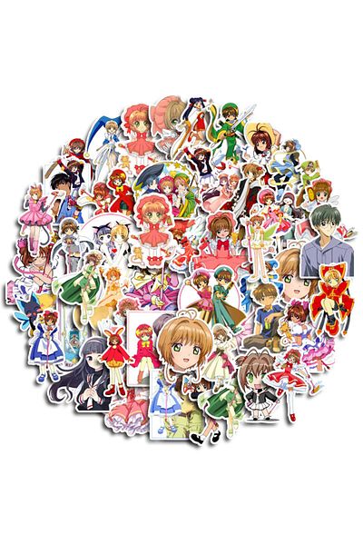 Choice 50PCS Anime Card Captor Sakura Graffiti Stickers for Bicycle Hand Account Pencil Case Decals