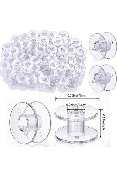 Choice 30 Pcs Bobbins 10/20/30pcs Clear Plastic Threads Bobbins Universal Empty Spool Bobbin For Singer Bro
