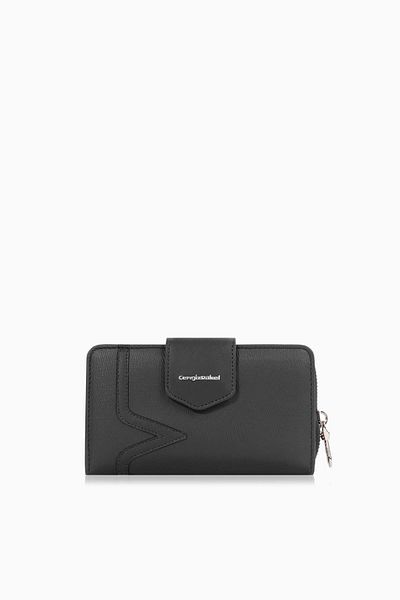 CENGİZ PAKEL Cengiz Pakel Medium Size Women's Wallet - 65295 - Black