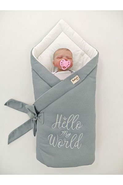 Bebella 100% Cotton Special Fabric Baby Swaddle Blanket – Hospital Release & Newborn with Embroidery Detail
