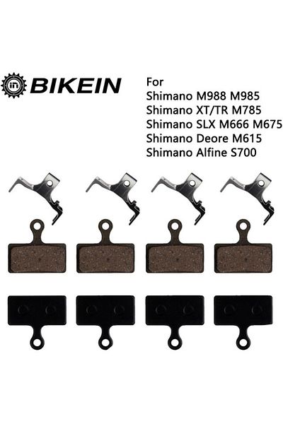 Choice 4 Pairs resin 4 Pairs Resin/ceramic/Full metal MTB Bike Bicycle Disc Brake Pads for ShimanoM988 M985