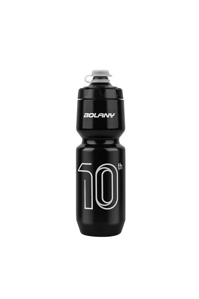 Choice Black BOLANY Sports Bottle 10th Rubber Transparent Plastic with lid Bottle 750ML Portable Squeeze Dr