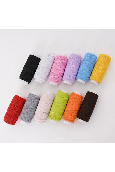 Choice 12 colors 12 Color Set Color Elastic Rope Very Fine High Elastic Thread Sewing Machine Bottom Line F