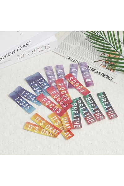 Choice multicolour 20pcs-Calm Strips - Textured Sensory Stickers for Anxiety Relief - Durable Fidget Tool -