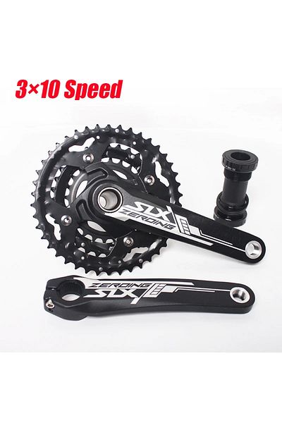 Choice 10 Crankset-BB Black SLX XT Crank MTB Chainring 104BCD Triple Speed Mountain Bike Crankset For Shima