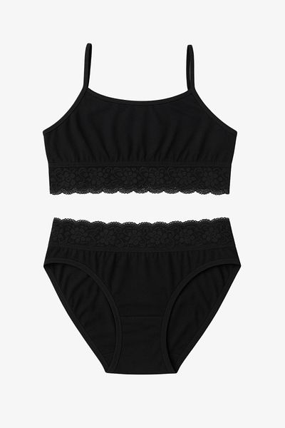 Katia&Bony Girl's Panties Bustier Suit Black