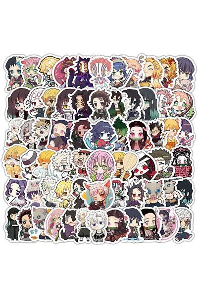 Choice 103PCS 103PCS Q Vision Anime Demon Slayer Cute Cartoon Graffiti Stickers for Helmet Bicycle Hand Acc