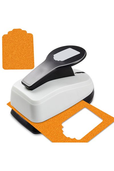 Choice 1 black Craft Hole Punch Puncher Tag Tab Punch Puncher Hole Paper Cutter Label 2 inches