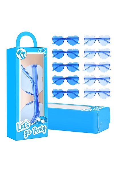 Choice blue 24pcs 24PCS Pink Princess Gift Boxes Set bulk Pink Doll Gift Boxes Goodie Bag Heart Shaped Sung