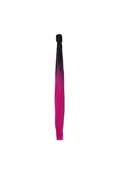 OEM Codite Impletite Stil Afro Pentru Casca Moto Negru Fuchsia