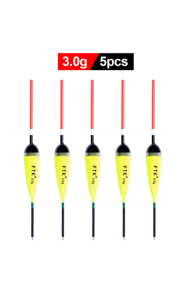 Choice عوامة صيد من 3 جرام إلى 5 قطع من FTK، 5 قطع/عبوة، الحجم: 2 جرام إلى 4 ...