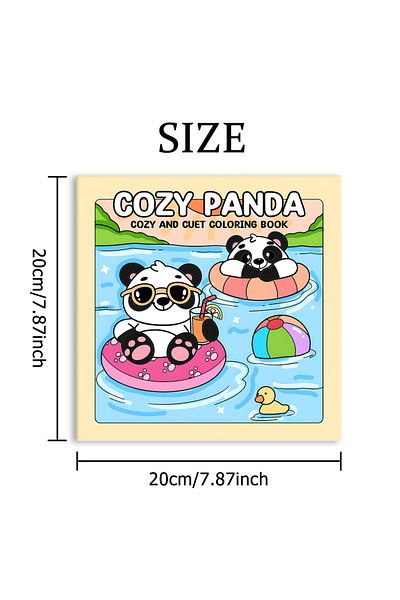 Choice MULTI COZY PANDA Bold-easy Patterns Coloring Book for Adults Cute Drawing Book Perfect Gift for Part