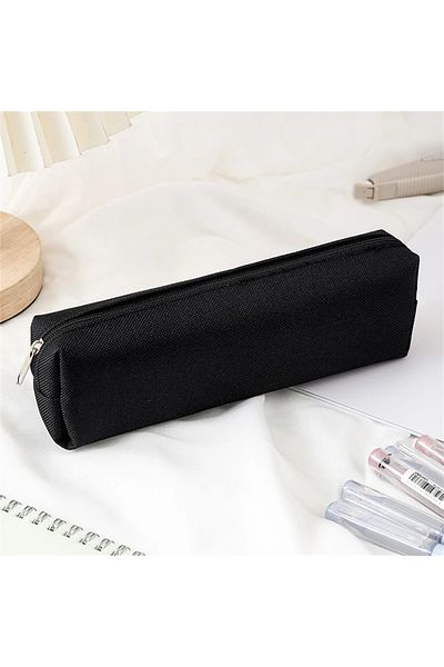 Choice 1PC black Simple Pencil Case School Supplies Pencil Cases Estuche Escolar Solid Color School Station